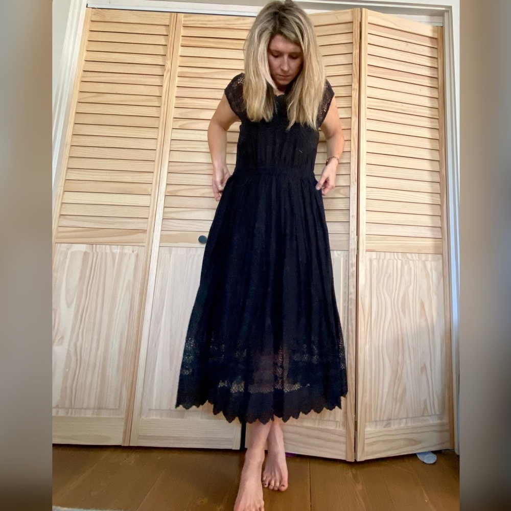 Ulla Johnson Dress Linen Lace Med